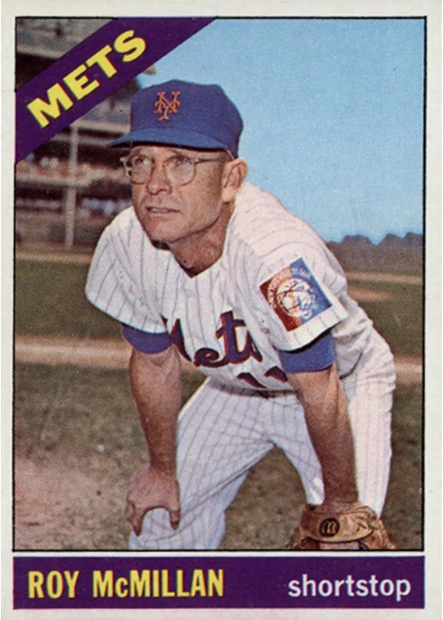 1966 Topps #421 Roy McMillan, New York Mets