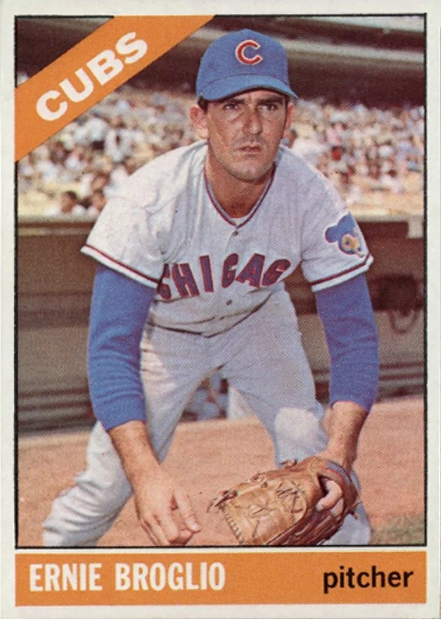 1966 Topps #423 Ernie Broglio, Chicago Cubs