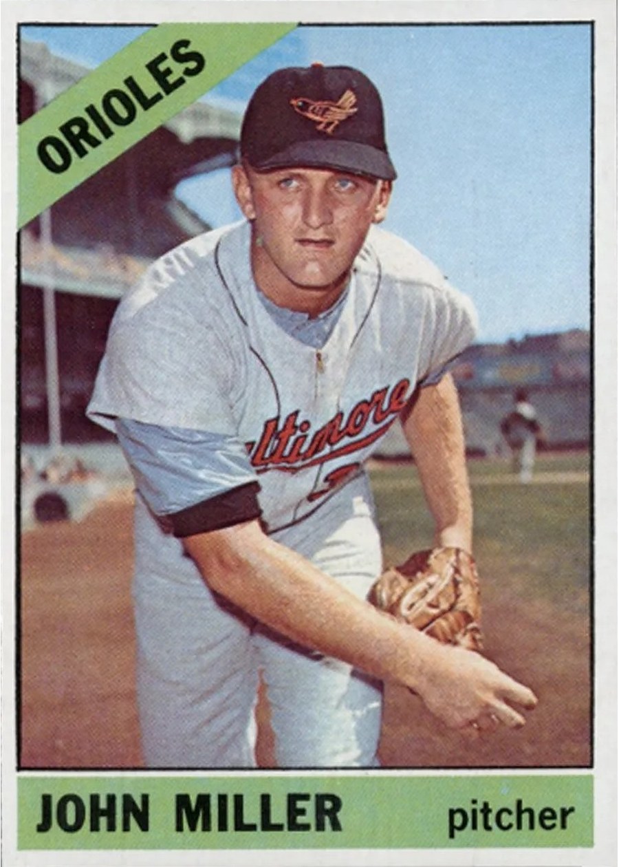 1966 Topps #427 John Miller, Baltimore Orioles