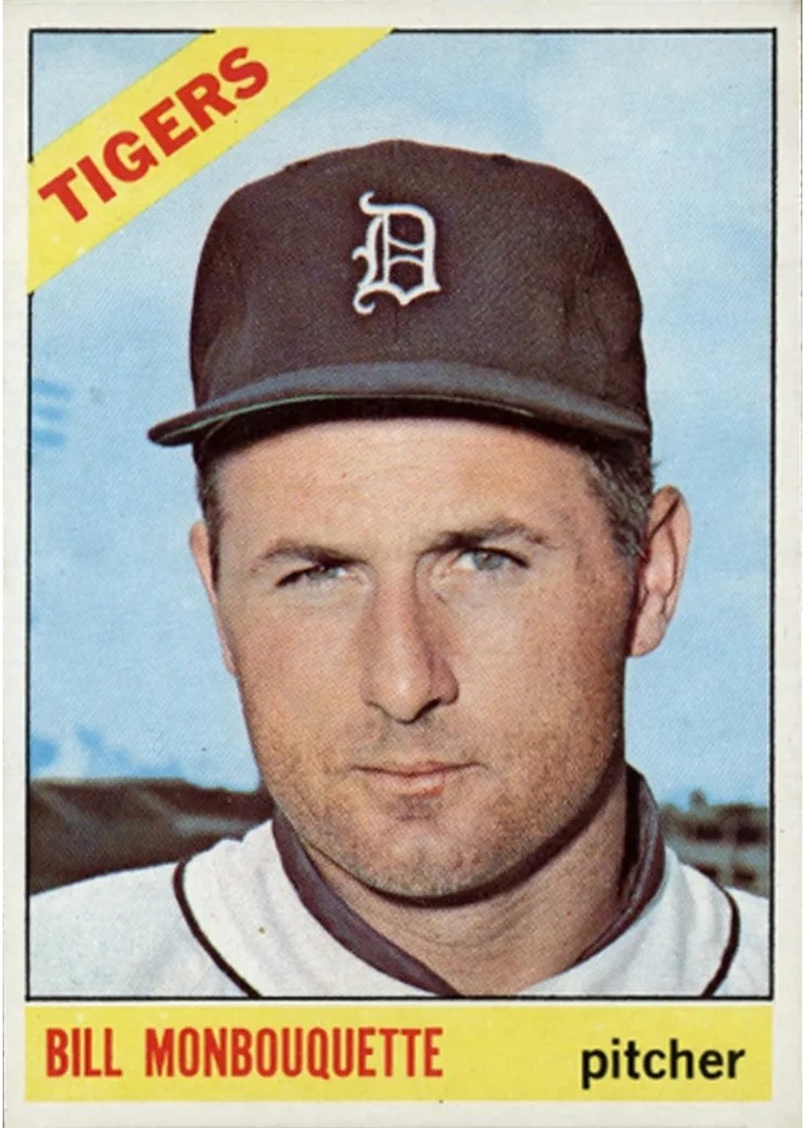 1966 Topps #429 Bill Monbouquette, Detroit Tigers