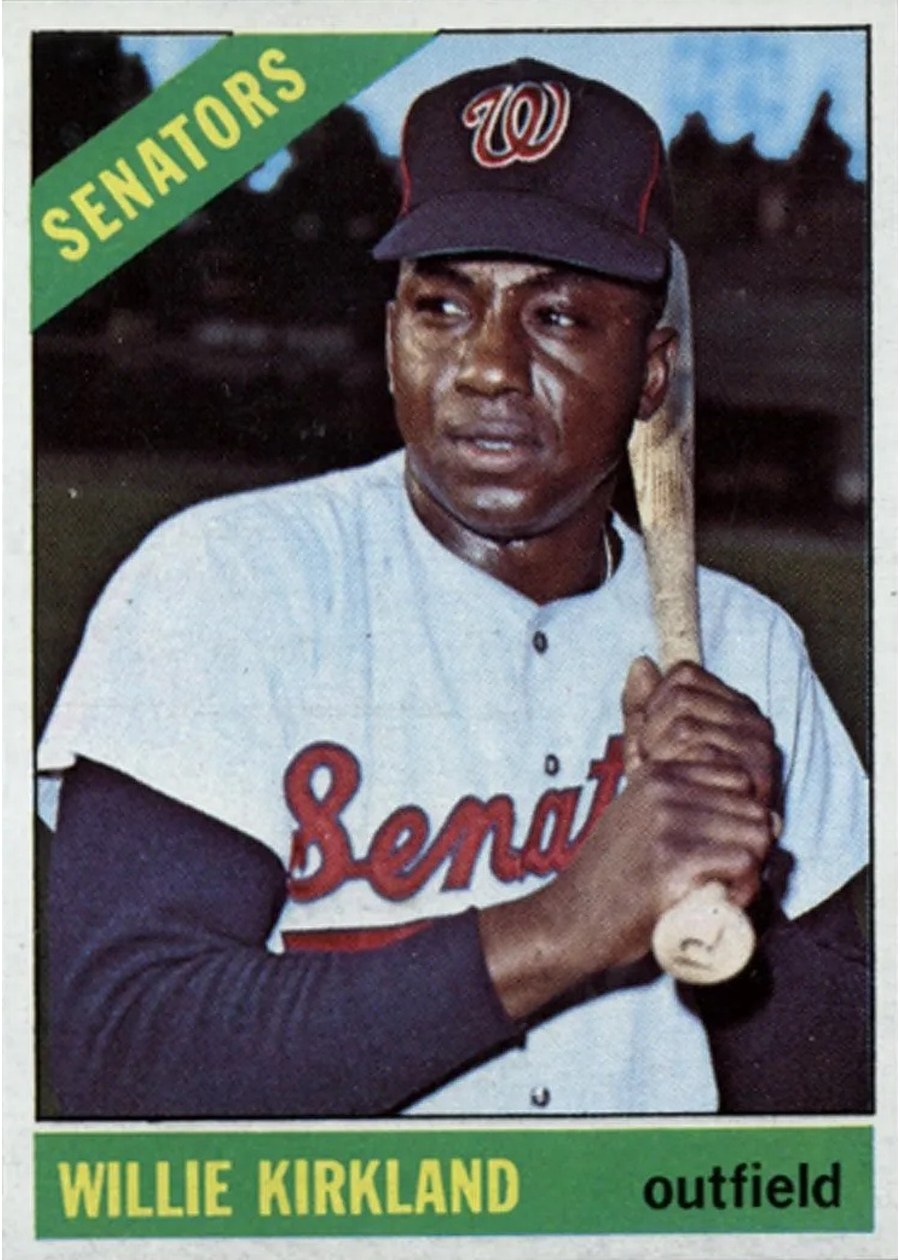 1966 Topps #434 Willie Kirkland, Washington Senators