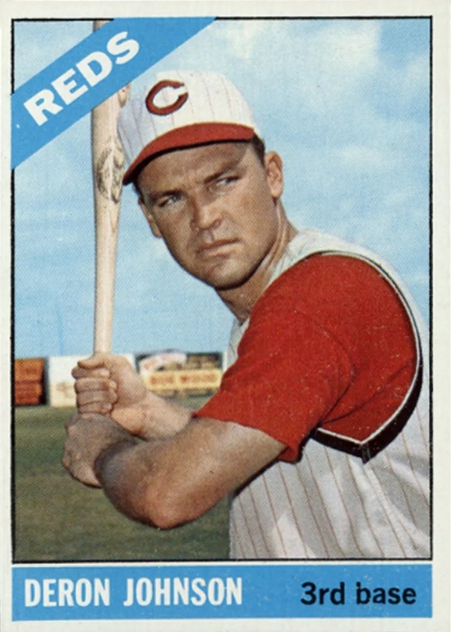 1966 Topps #440 Deron Johnson, Cincinnati Reds