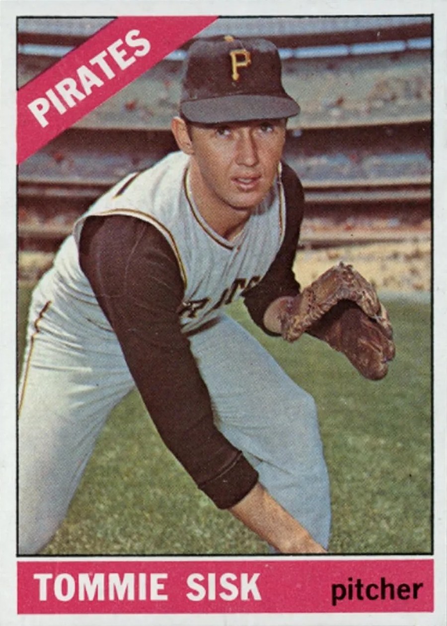 1966 Topps #441 Tommie Sisk, Pittsburgh Pirates