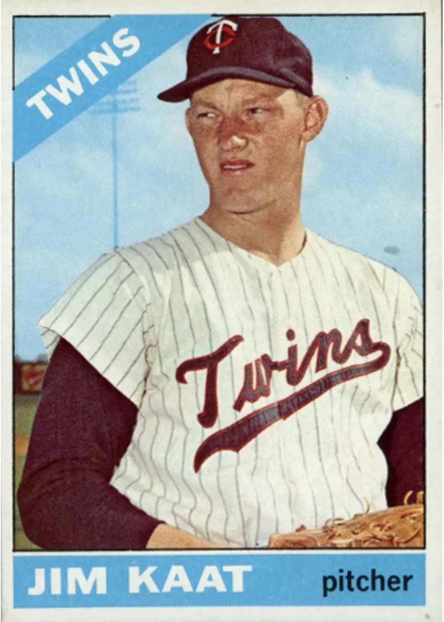1966 Topps #445 Jim Kaat, Minnesota Twins