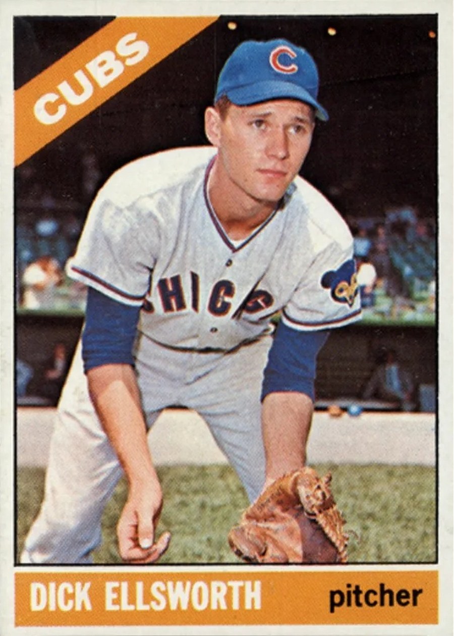 1966 Topps #447 Dick Ellsworth, Chicago Cubs