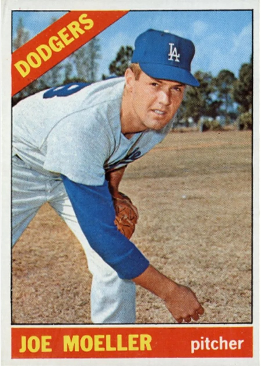 1966 Topps #449 Joe Moeller, Los Angeles Dodgers