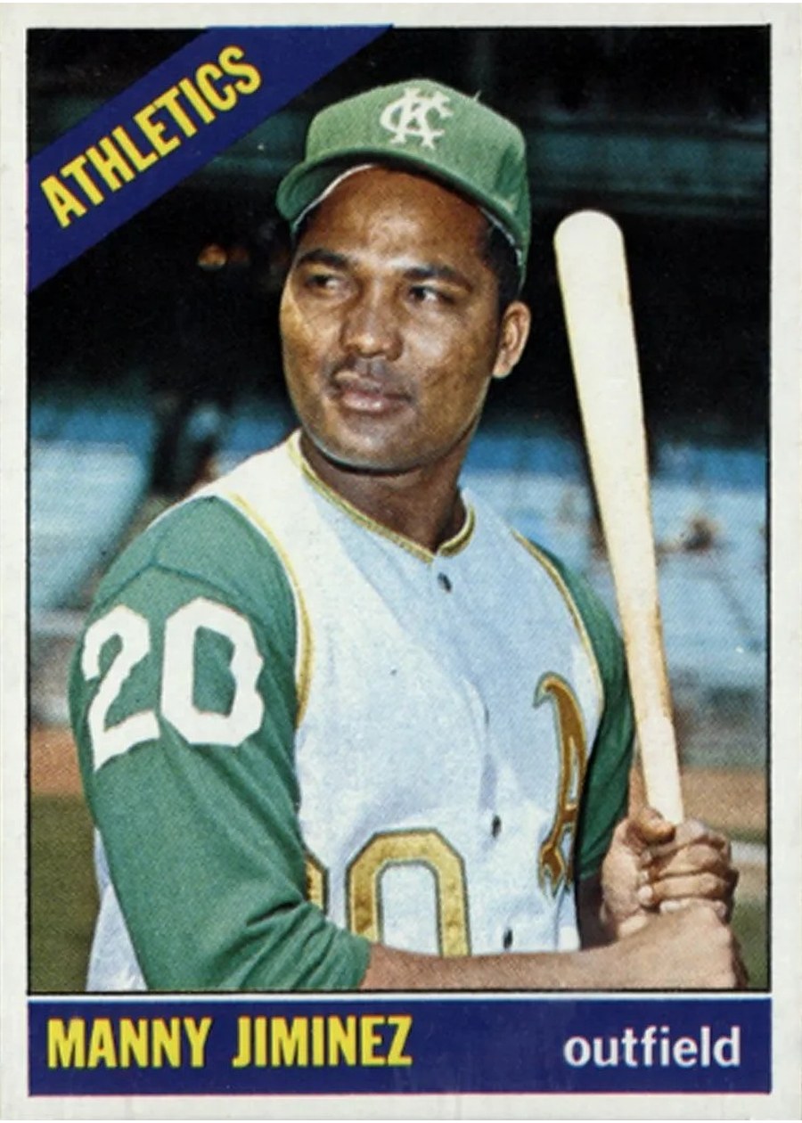 1966 Topps #458 Manny Jimenez, Kansas City Athletics