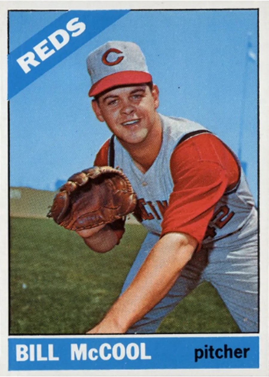 1966 Topps #459 Bill McCool, Cincinnati Reds