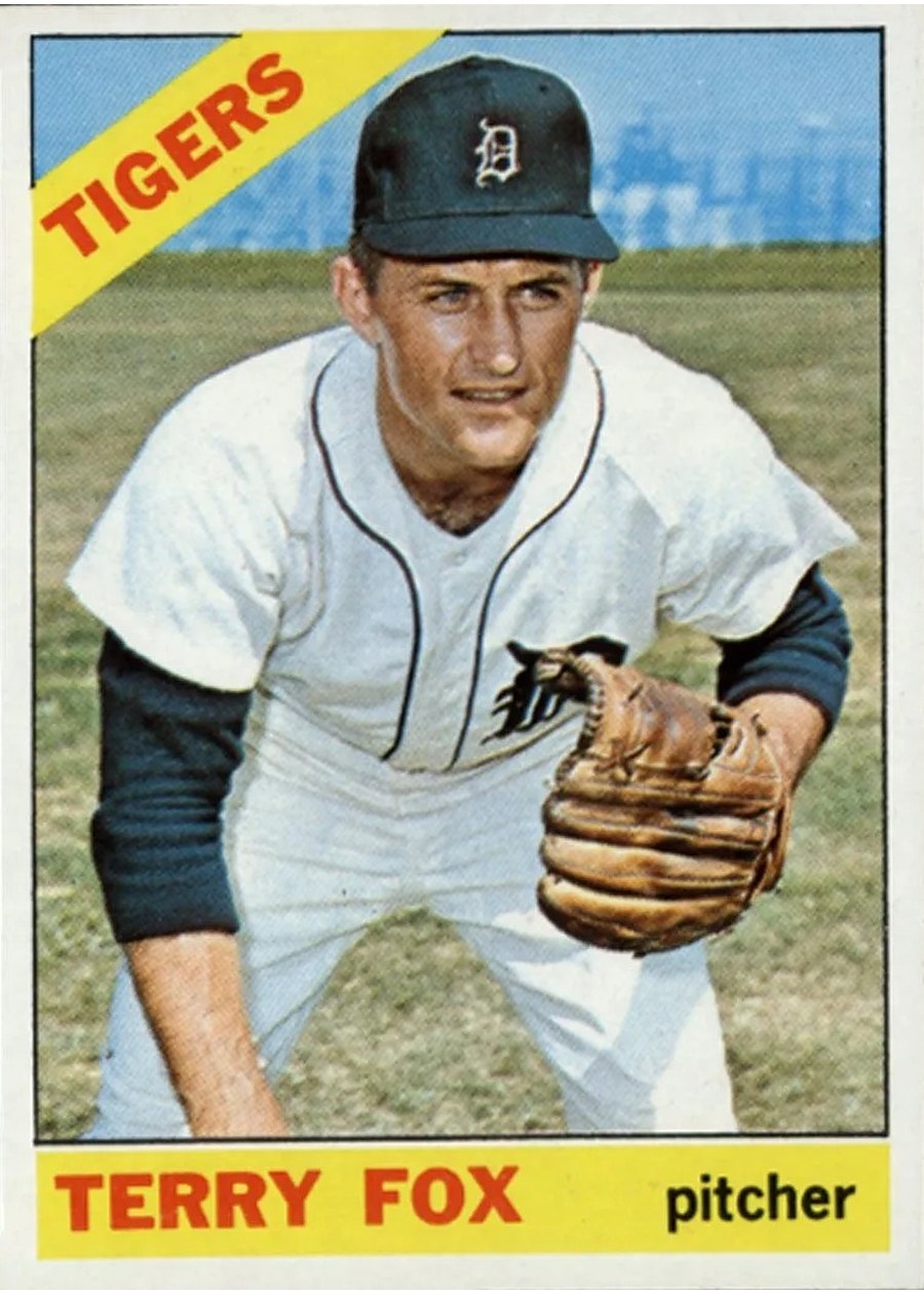 1966 Topps #472 Terry Fox, Detroit Tigers