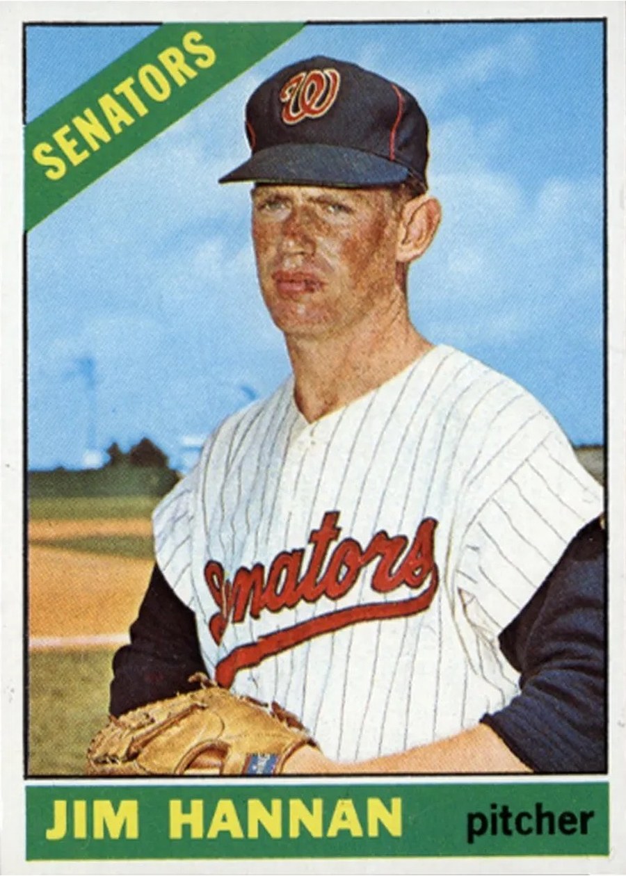 1966 Topps #479 Jim Hannan, Washington Senators