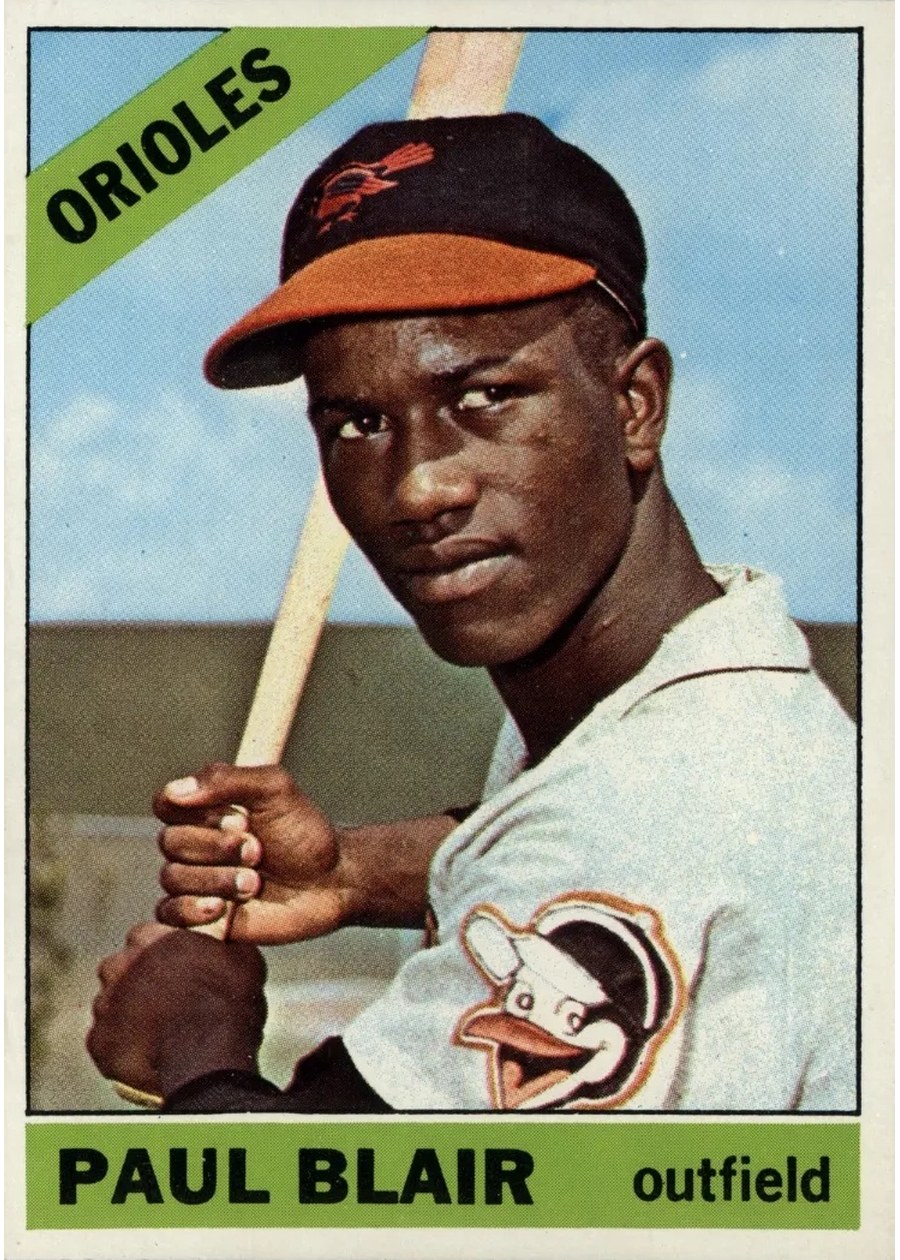 1966 Topps #48 Paul Blair, Baltimore Orioles