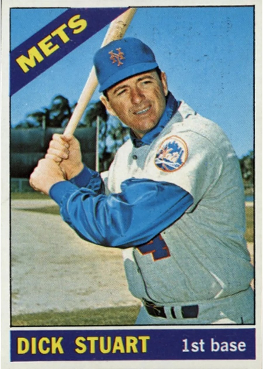 1966 Topps #480 Dick Stuart, New York Mets