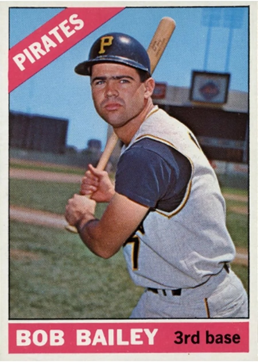 1966 Topps #485 Bob Bailey, Pittsburgh Pirates