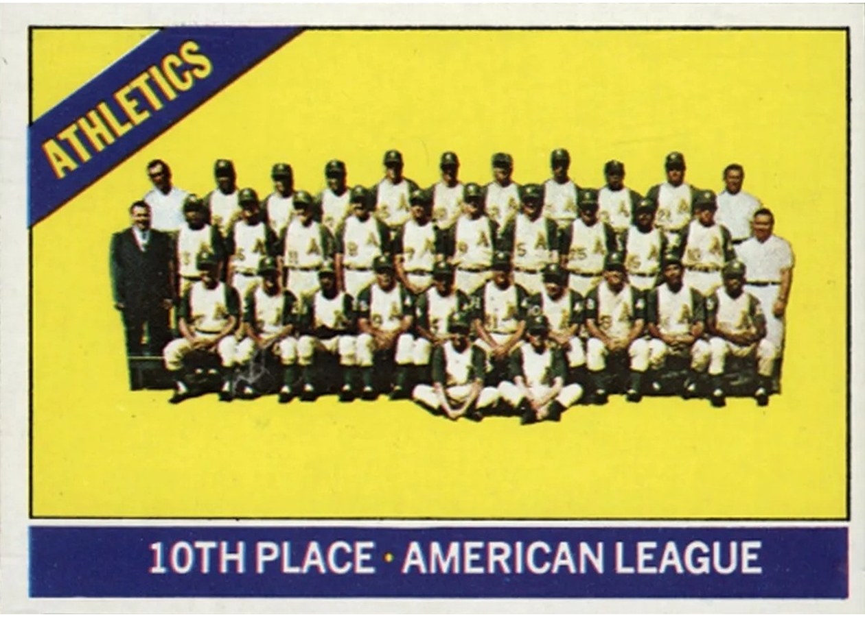 1966 Topps #492 Kansas City Athletics