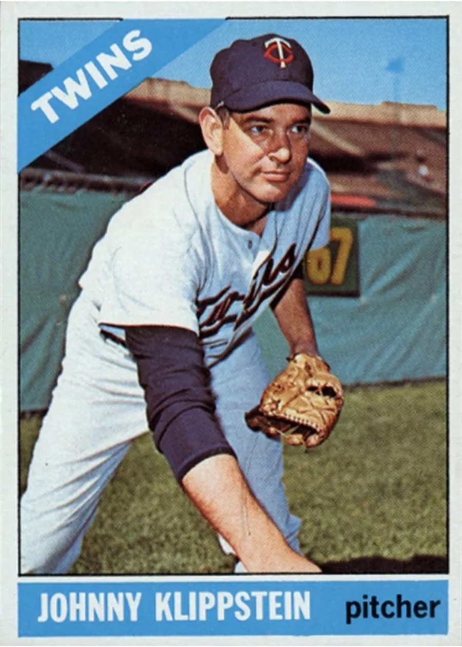 1966 Topps #493 Johnny Klippstein, Minnesota Twins