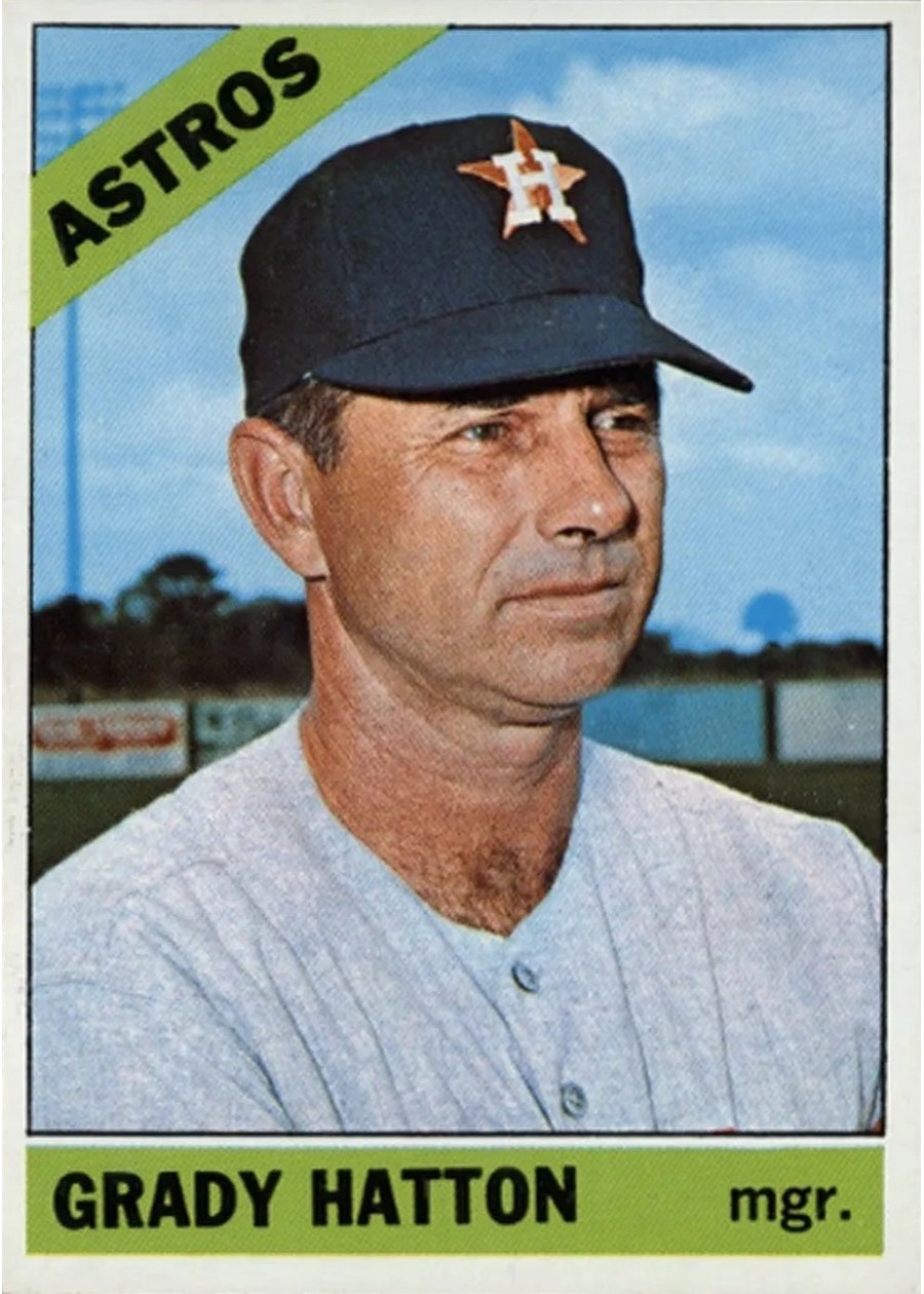 1966 Topps #504 Grady Hatton, Houston Astros