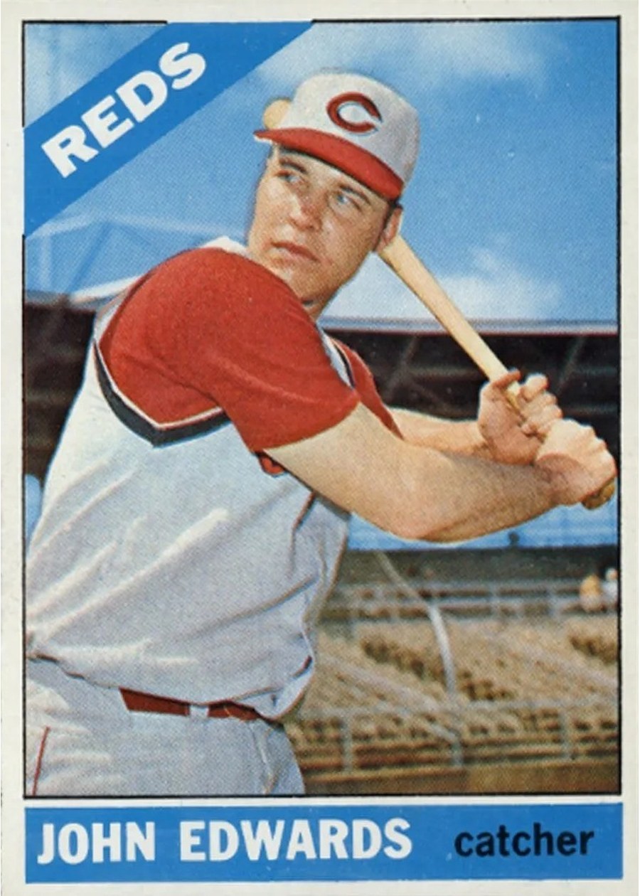 1966 Topps #507 John Edwards, Cincinnati Reds