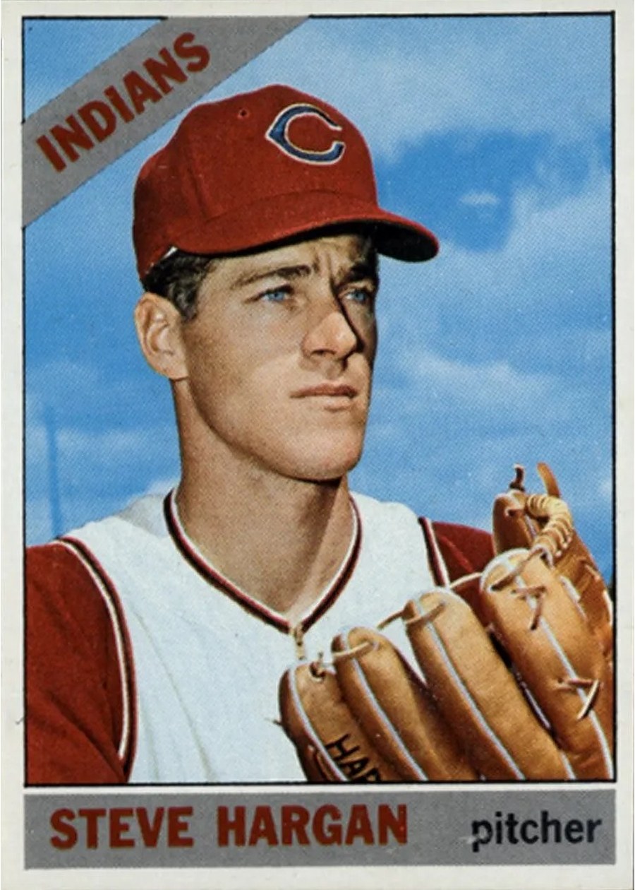 1966 Topps #508 Steve Hargan, Cleveland Indians