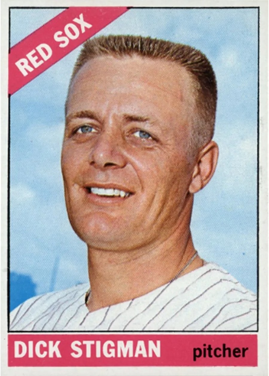 1966 Topps #512 Dick Stigman, Boston Red Sox