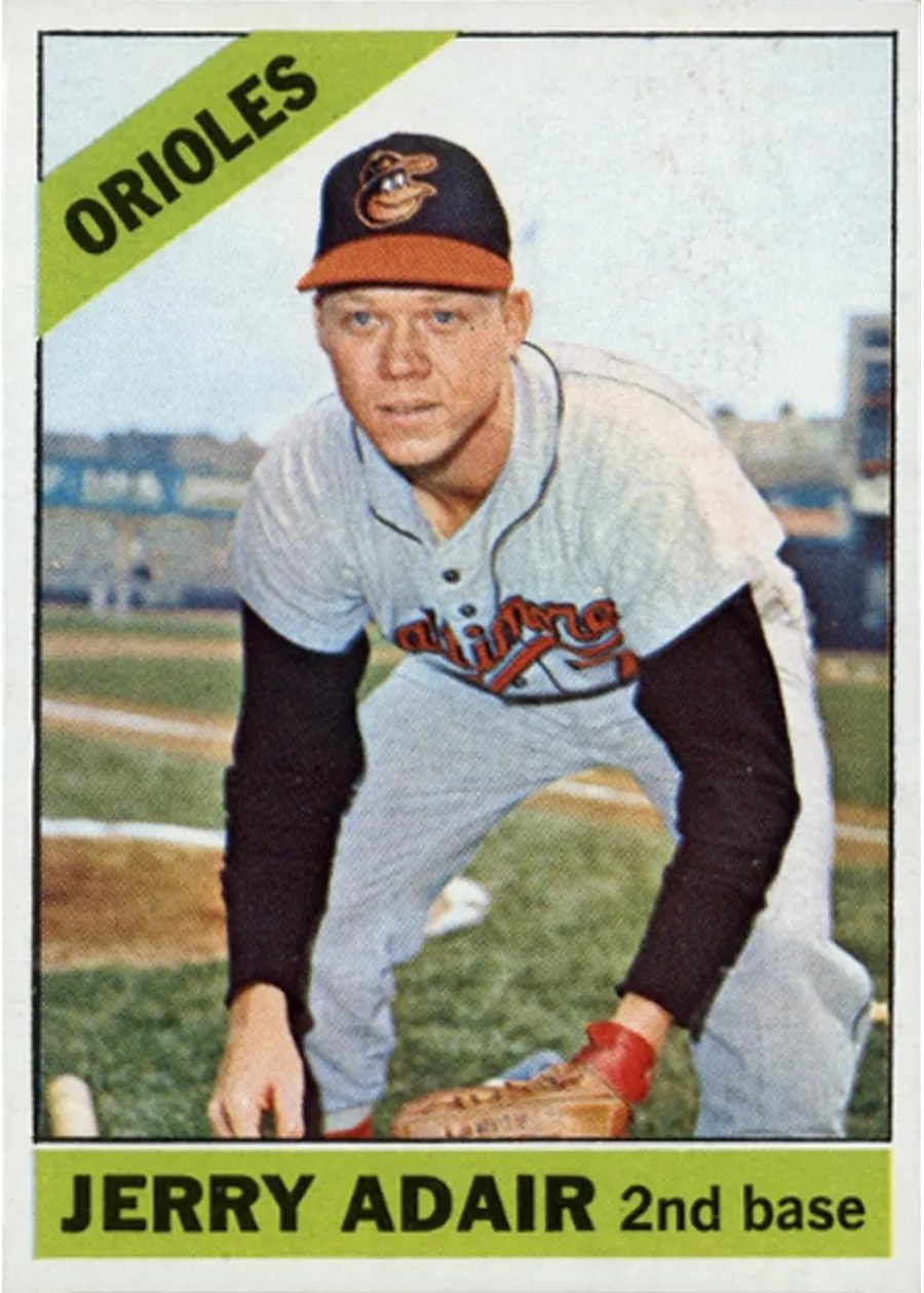 1966 Topps #533 Jerry Adair, Baltimore Orioles