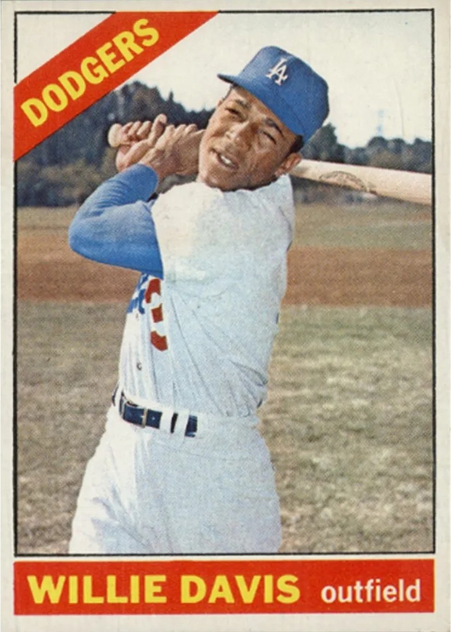 1966 Topps #535 Willie Davis, Los Angeles Dodgers