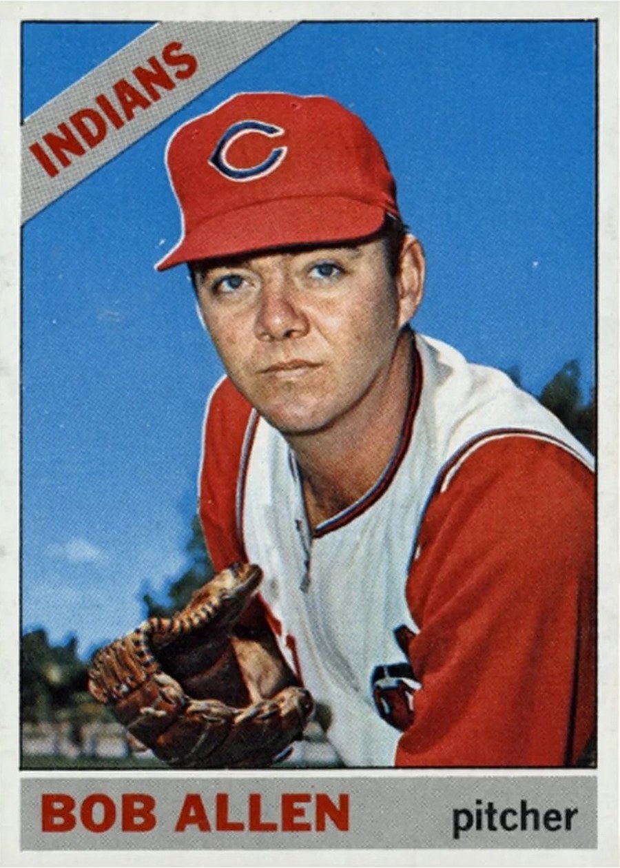 1966 Topps #538 Bob Allen, Cleveland Indians