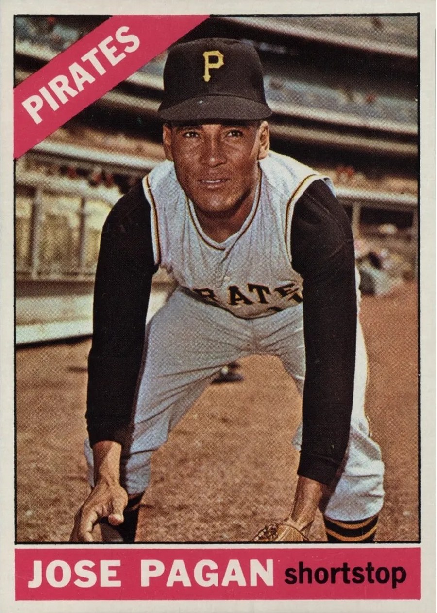 1966 Topps #54 Jose Pagan, Pittsburgh Pirates