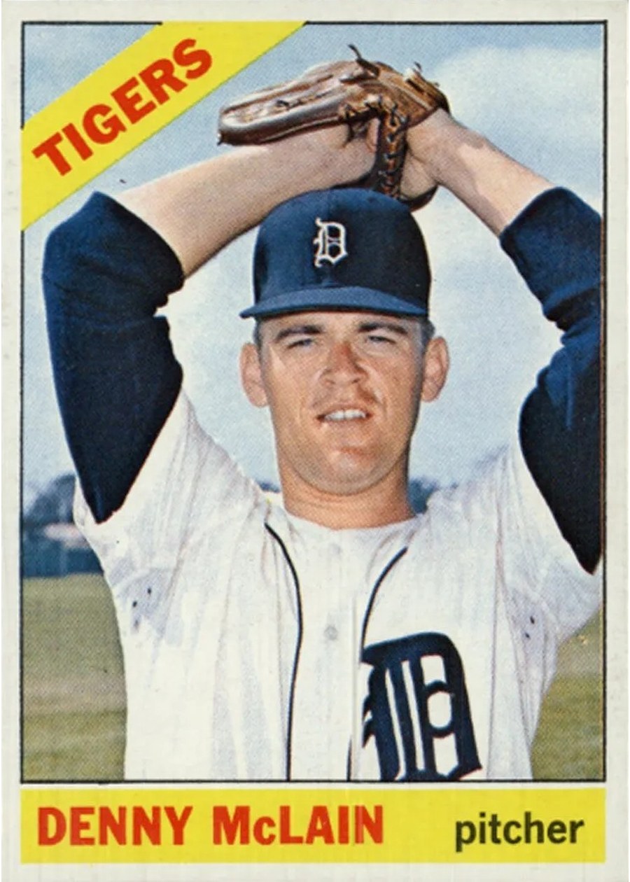 1966 Topps #540 Denny McLain, Detroit Tigers