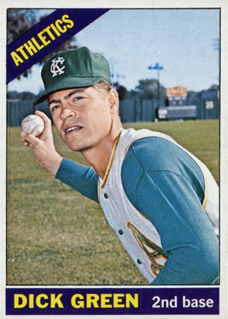 1966 Topps #545 Dick Green, Kansas City Athletics