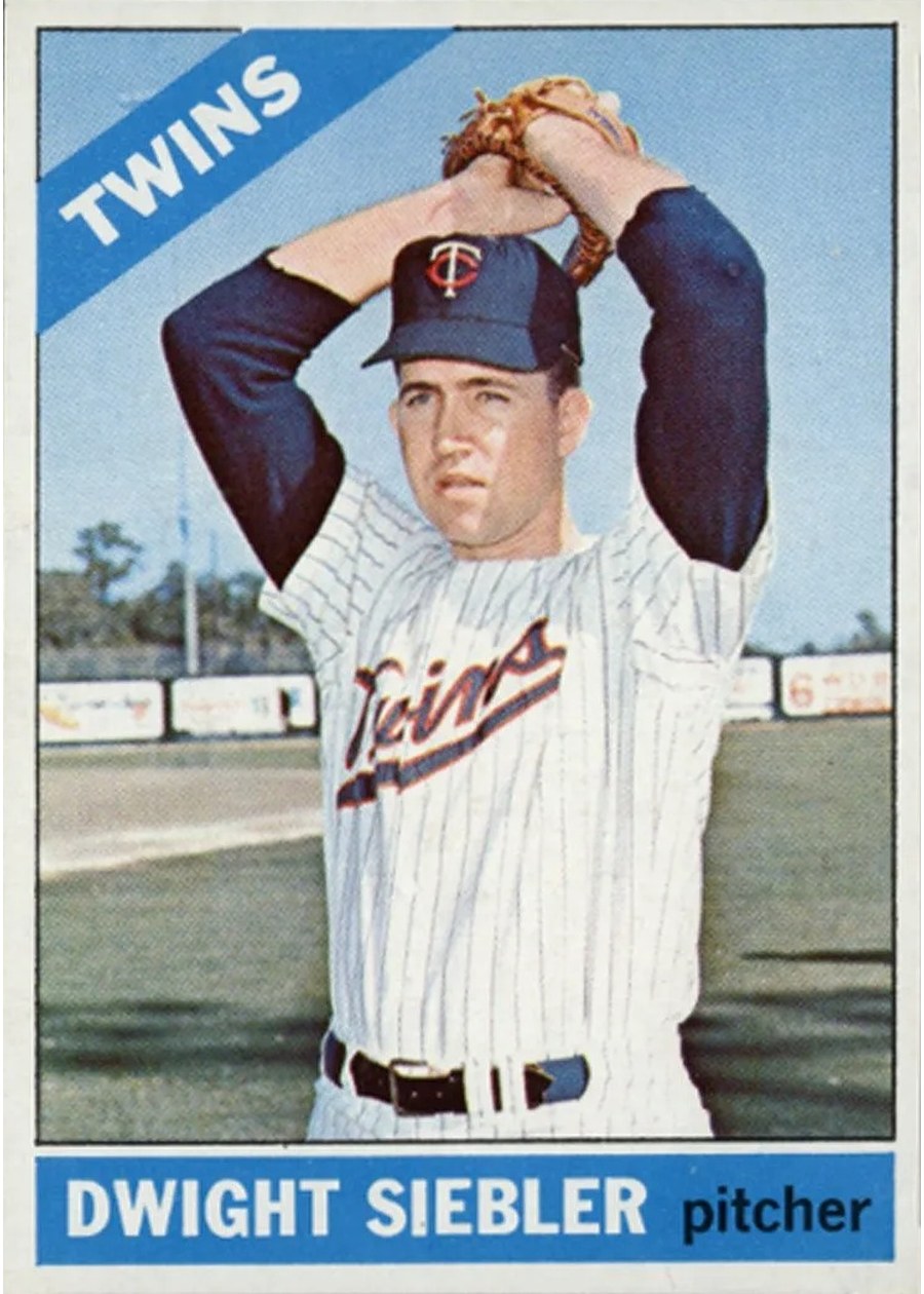 1966 Topps #546 Dwight Siebler, Minnesota Twins