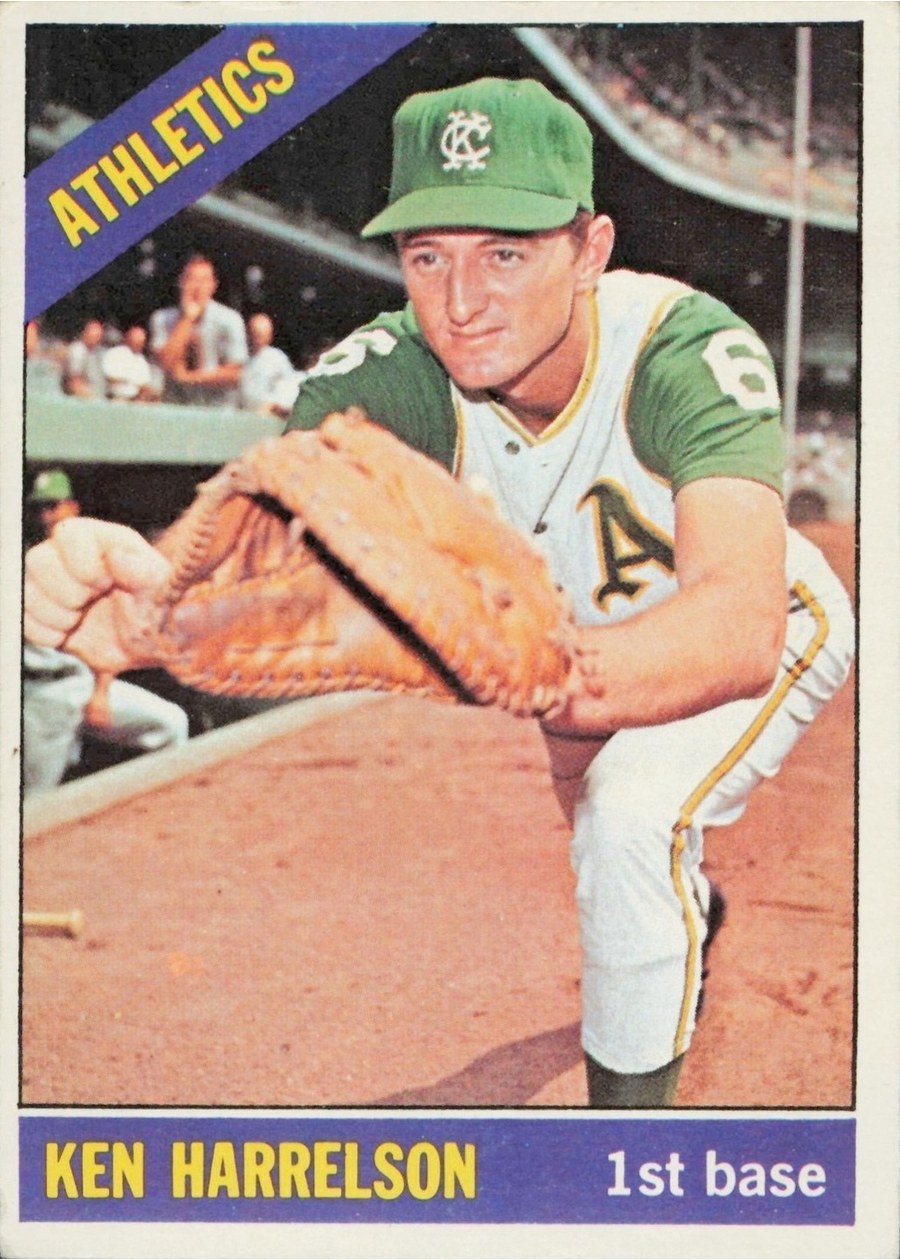 1966 Topps #55 Ken Harrelson, Kansas City Athletics