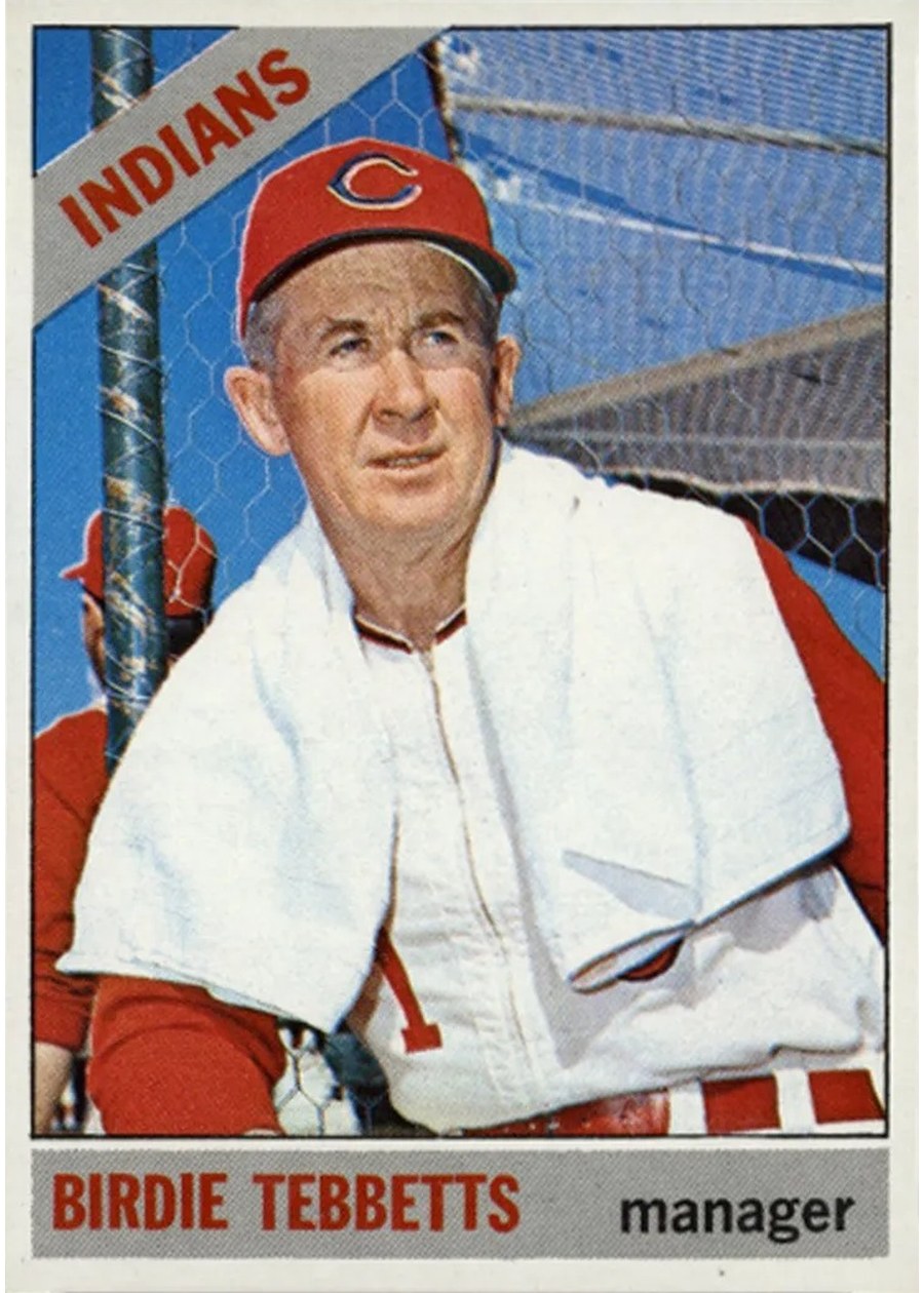 1966 Topps #552 Birdie Tebbetts, Cleveland Indians