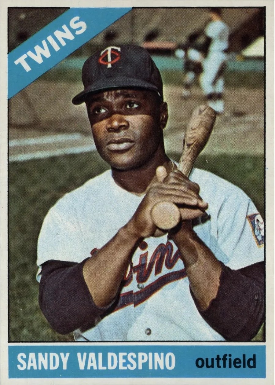 1966 Topps #56 Sandy Valdespino, Minnesota Twins