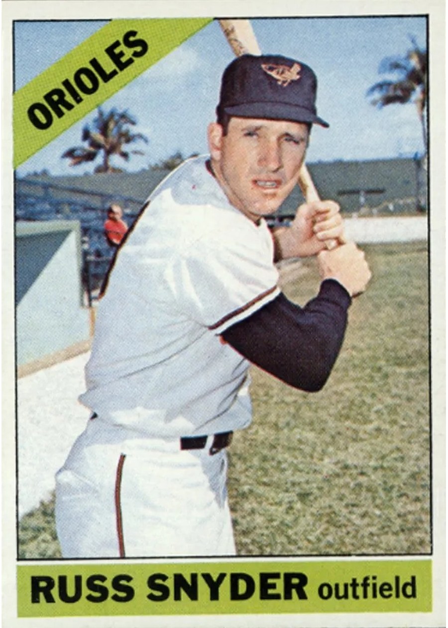 1966 Topps #562 Russ Snyder, Baltimore Orioles