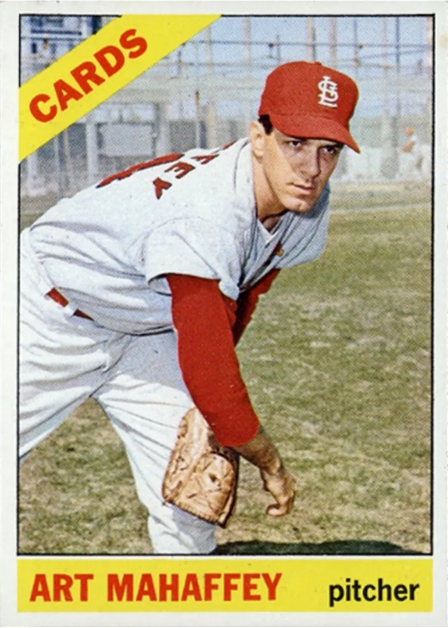 1966 Topps #570 Art Mahaffey, St. Louis Cardinals