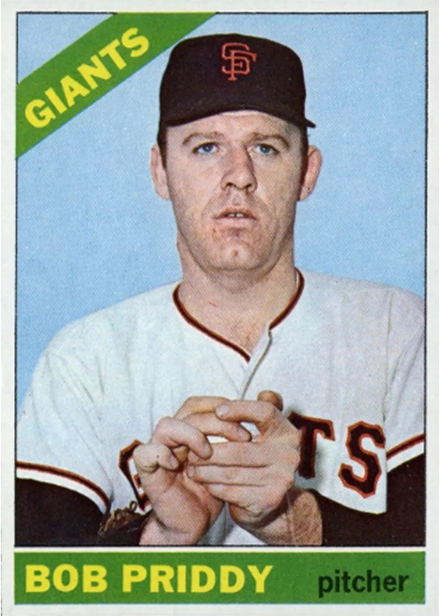 1966 Topps #572 Bob Priddy, San Francisco Giants