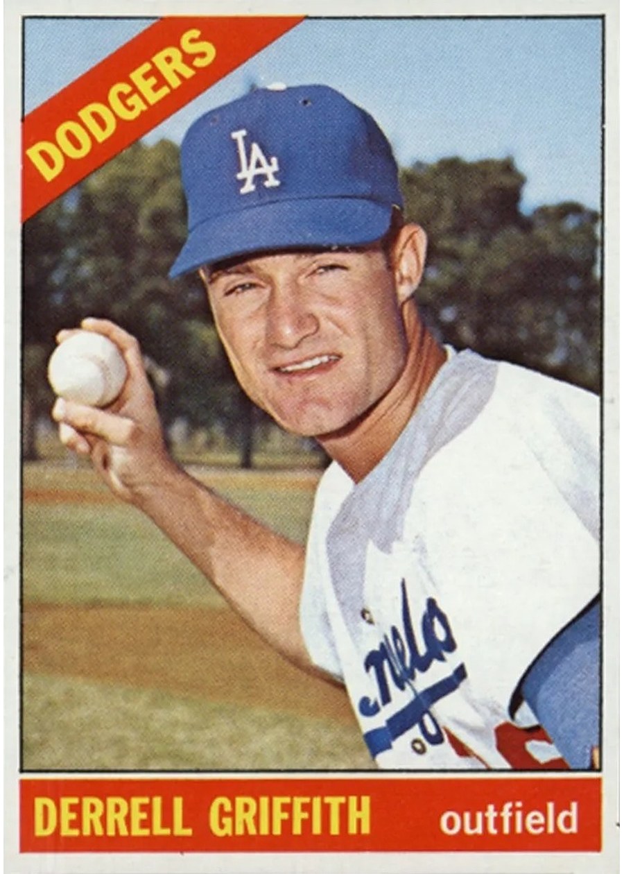 1966 Topps #573 Derrell Griffith, Los Angeles Dodgers
