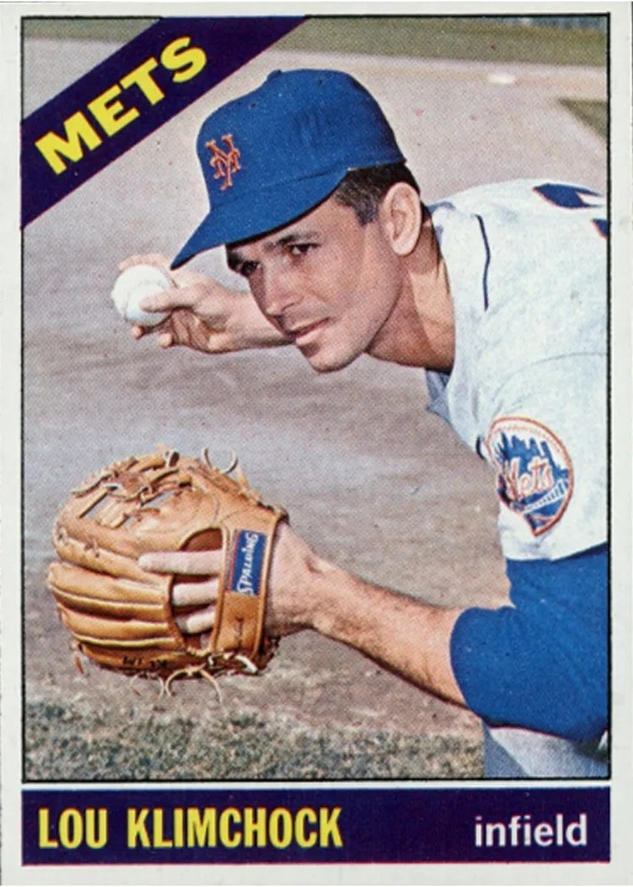 1966 Topps #589 Lou Klimchock, New York Mets