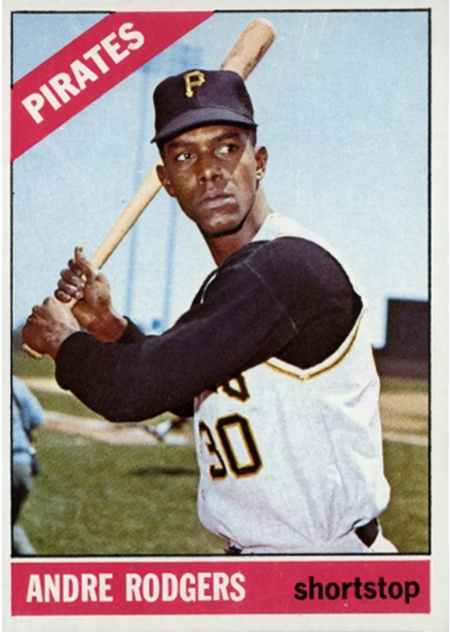 1966 Topps #592 Andre Rodgers, Pittsburgh Pirates