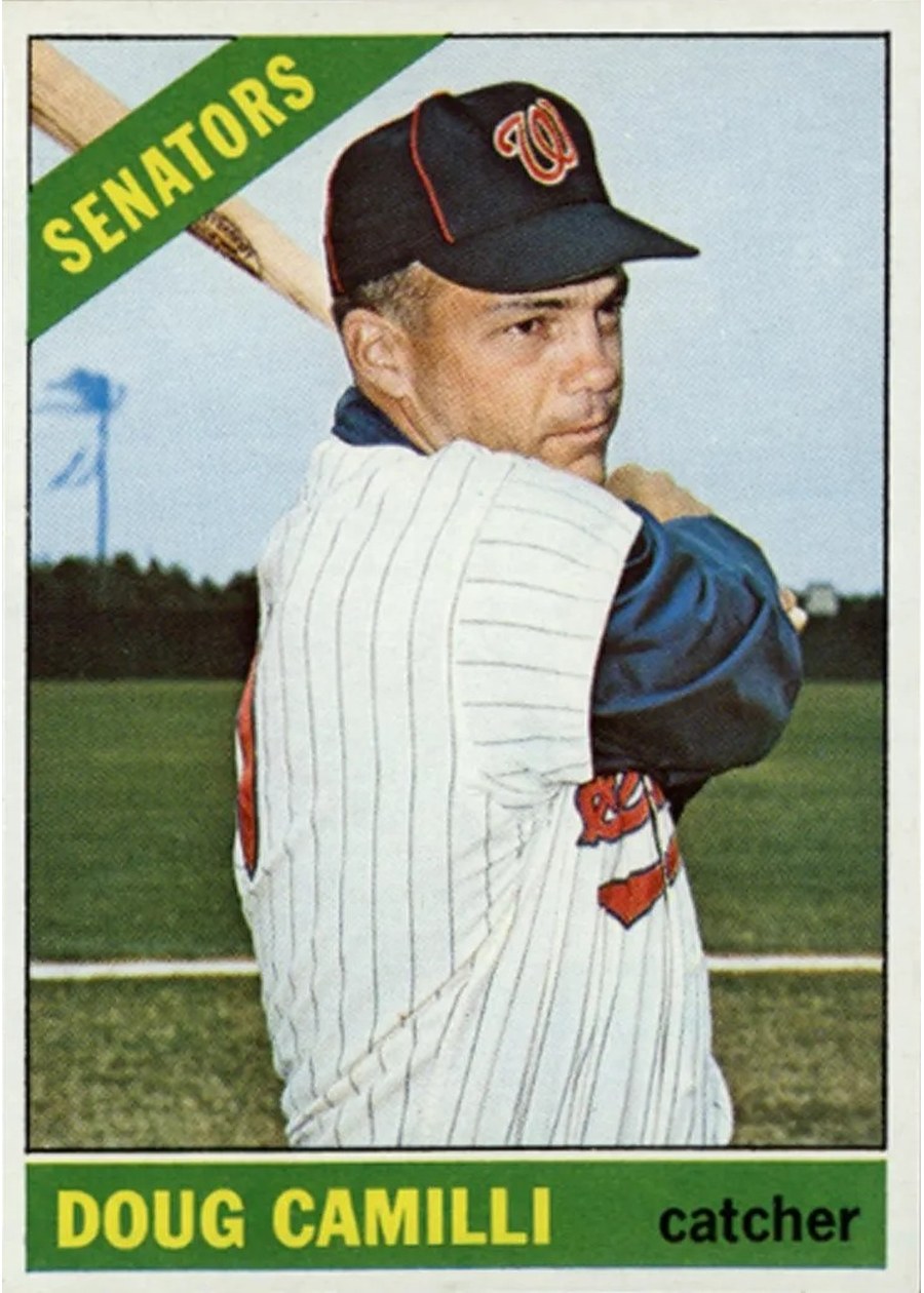 1966 Topps #593 Doug Camilli, Washington Senators