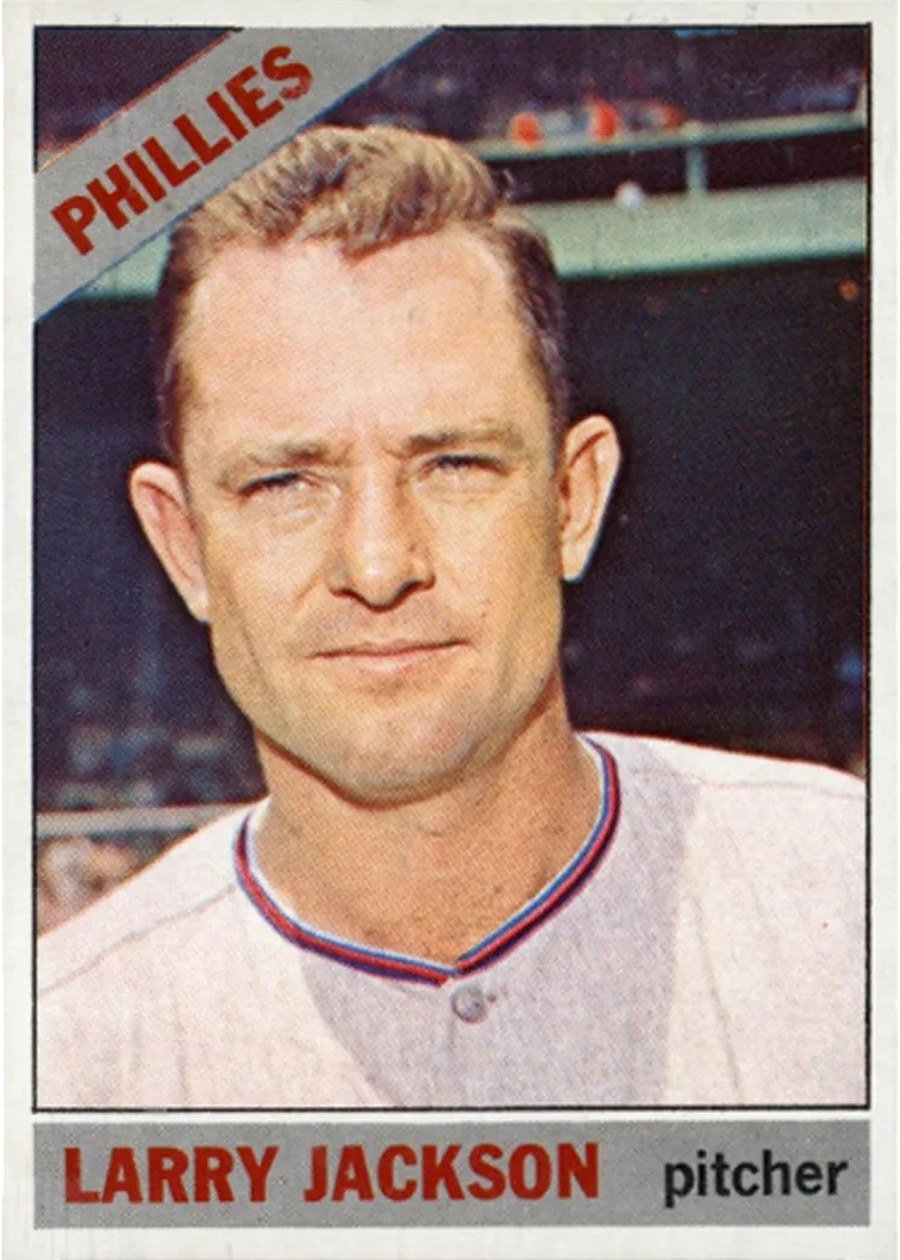 1966 Topps #595 Larry Jackson, Philadelphia Phillies