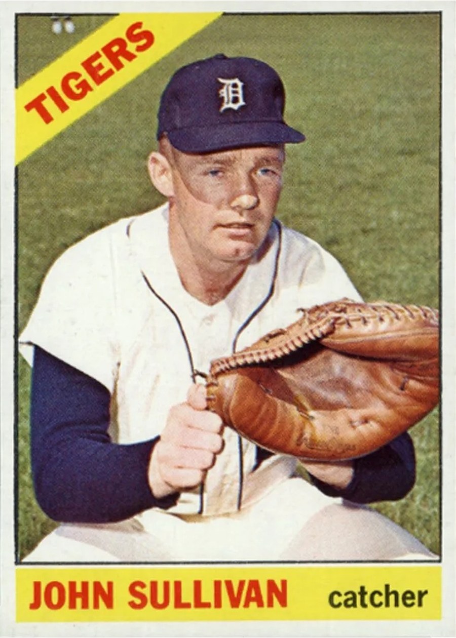 1966 Topps #597 John Sullivan, Detroit Tigers
