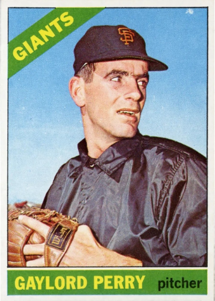 1966 Topps #598 Gaylord Perry, San Francisco Giants