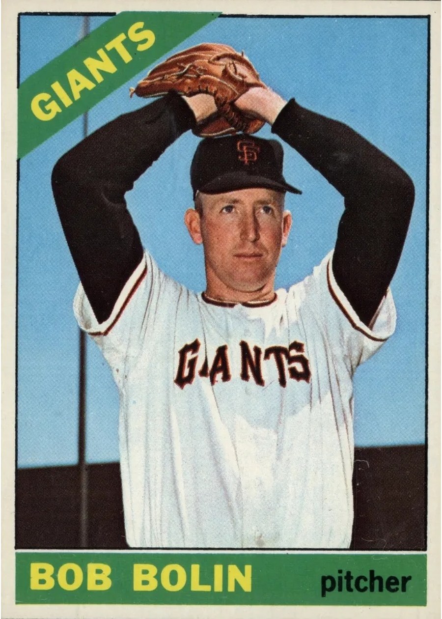 1966 Topps #61 Bob Bolin, San Francisco Giants