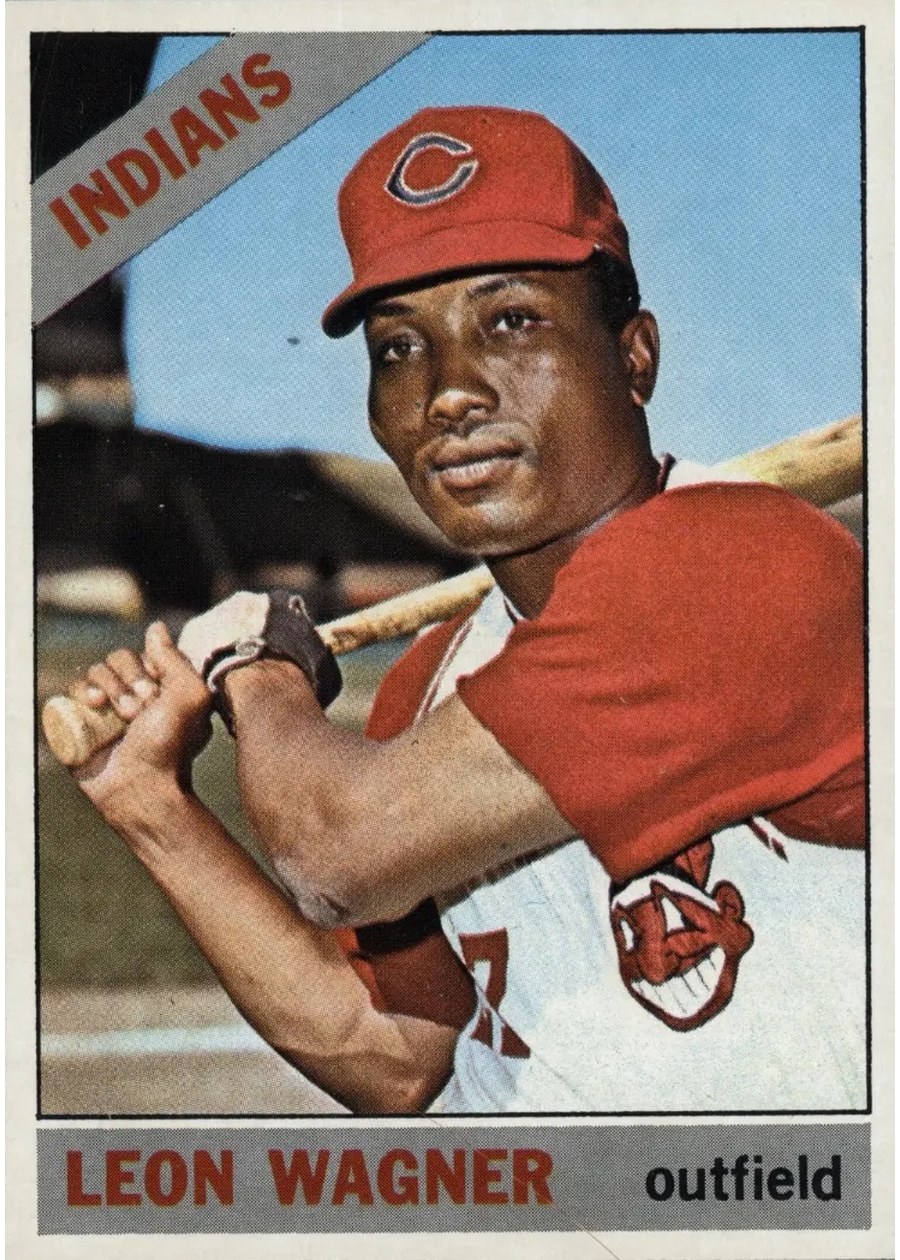 1966 Topps #65 Leon Wagner, Cleveland Indians