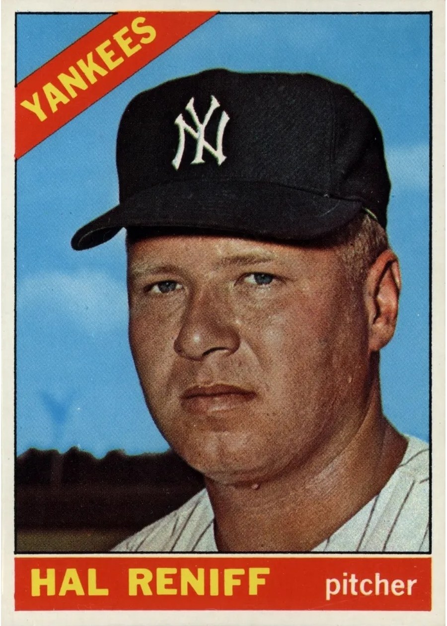 1966 Topps #68 Hal Reniff, New York Yankees