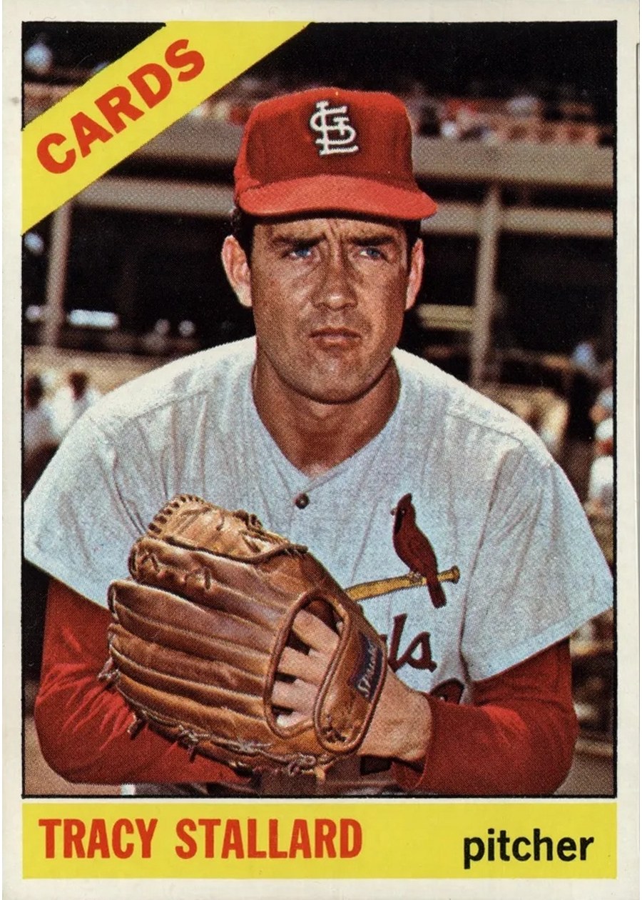 1966 Topps #7 Tracy Stallard, St. Louis Cardinals