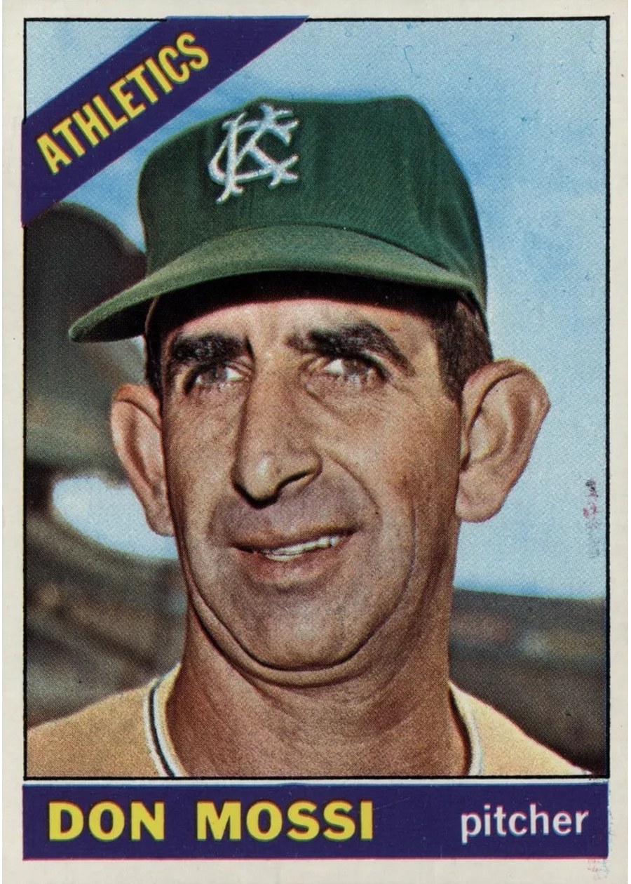 1966 Topps #74 Don Mossi, Kansas City Athletics
