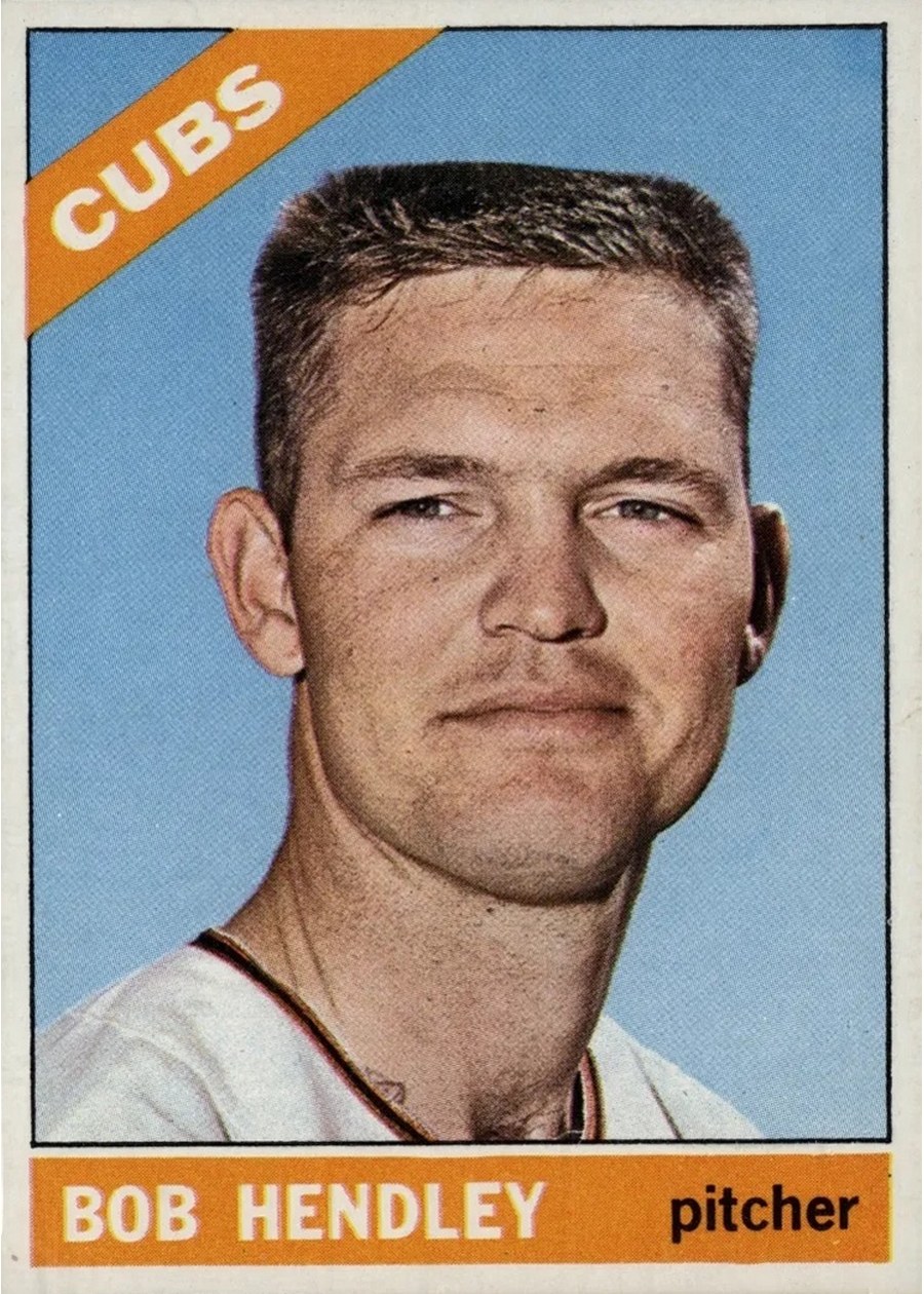 1966 Topps #82 Bob Hendley, Chicago Cubs