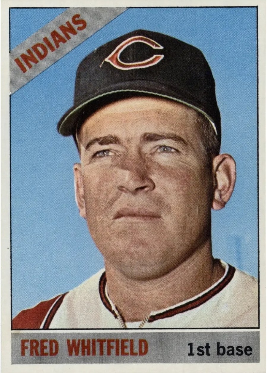 1966 Topps #88 Fred Whitfield, Cleveland Indians